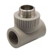 Тройник TEBO сер. PP-R комб. 25x1/2" НР (15/90), арт. 031040505