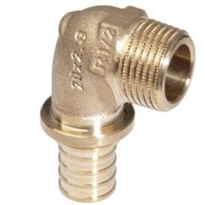 Угольник-переходник REHAU НР 25-3/4" RX+ , бронза