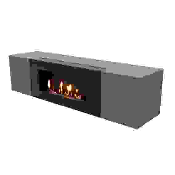Тумба с биокамином Firelight BFP-P1600 графит