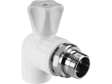 Кран шаровой для радиатора угловой 25 х 1/2" (40/10) VALFEX