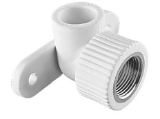 Угольник TEBO бел. PP-R комб. 20х1/2" ВР с креплен. (20/100), арт. 030033802