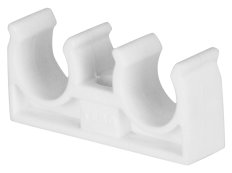 Опора TEBO бел. PP-R 25 двойная для труб (40/400), арт. 030080203