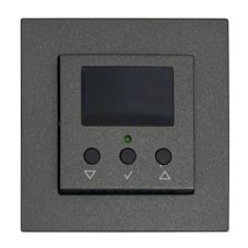 Терморегулятор комнатный Экосвет-200 для внутрипольных конвекторов с вентилятором, антрацит