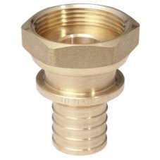 Угольник-переходник REHAU с накидной гайкой 16-1/2" RX+, бронза