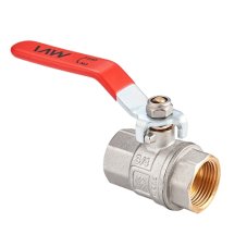 Кран шаровой латунный Ду 32 PN40 вн-вн, рычаг