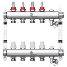 Коллектор Wester нерж. 1"-3/4 в сборе с расходомерами на 4 выхода, W902.4