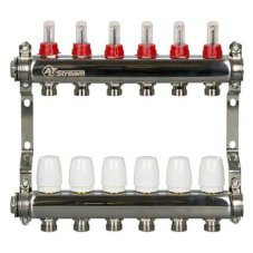 Группа коллекторная ALTSTREAM с расходомерами, сталь 1"х11х3/4"