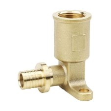 Угол VARMEGA Slide-fit настенный (водороз.) ВР, 16x1/2", Н-55мм, удл., с креп., акс., латунь, VM5162