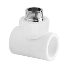 Тройник TEBO бел. PP-R комб. 20х3/4" НР (15/90), арт. 030040503