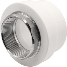 Муфта THERMOLIGHT комбинированная PP-R ВР 63х2" под ключ белый (2/24)