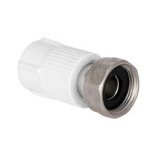 Муфта TEBO бел. PP-R с накидной гайкой 32x1" (мет.штуцер) (15/75), арт. 030021010