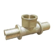 Тройник VARMEGA Slide-fit ВР, 32х1", латунь, аксиальный, VM51119