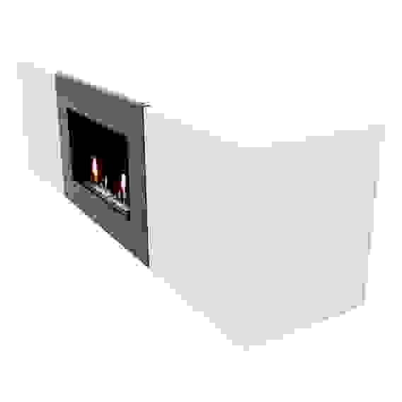 Тумба с биокамином Firelight BFP/P-1400L белая