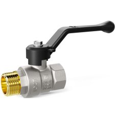 Кран шаровой латунный LD Pride 47.15.B-Н.Р Ду 15 Ру 40 вн-нр, рычаг