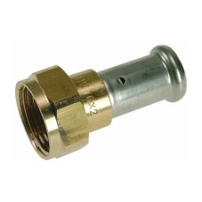 Муфта HENCO накидная гайка, плоское уплотнение, латунь пресс, 26x1"