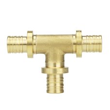 Тройник VARMEGA Slide-fit равносторонний, 32мм, аксиальный, латунь, VM50414