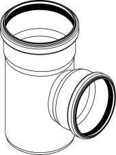 Тройник REHAU 50/50/87гр RAUPIANO PLUS