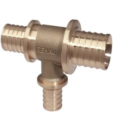 Тройник REHAU с уменьшенным боковым и торцевым проходами 50-32-40 RX+, бронза