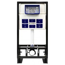 Инсталляция для унитаза BETTOSERB sava free standing, клавиша смыва хром матовый/хром глянец