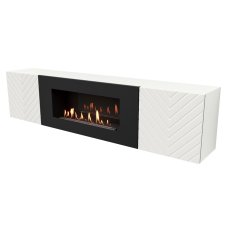 Тумба с биокамином Firelight BFP-P1700V белая