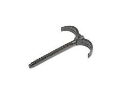 Двойной крюк с дюбелем для 2-х труб