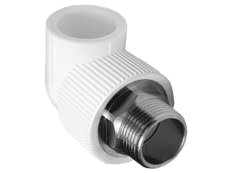 Угольник TEBO бел. PP-R комб. 32x1" НР под ключ (10/40), арт. 015030708