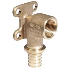 Угольник REHAU настенный ВР 16-1/2" квадратный фланец RX+, бронза