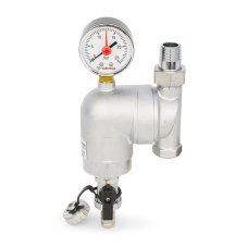 Фильтр сетчатый VARMEGA промывной, поворотный 1/2", с разъемным соединением и ВР, VM21801