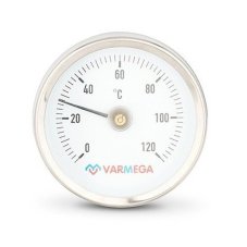 Термометр VARMEGA биметаллич. накладной 80 мм, 120гр.С, с пружиной, VMMT05-805000