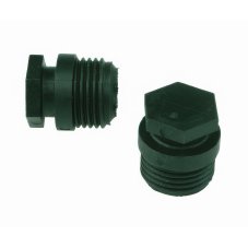 Заглушка HENCO ПВДФ, черный, 1/2"