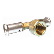 Тройник HENCO ВР латунь пресс, 26x1/2"x26