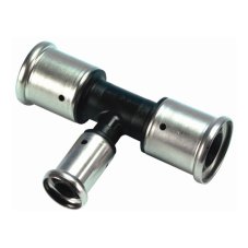 Тройник HENCO переходный уменьшенный в центре, ПВДФ пресс, 40x26x40