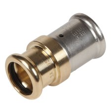 Адаптер HENCO латунь пресс (металлопластик) - пресс медь, V, M и SA-профиль, 26x28Cu