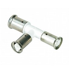 Тройник HENCO переходный уменьшенный с двух сторон, ПВДФ пресс, 32x26x26