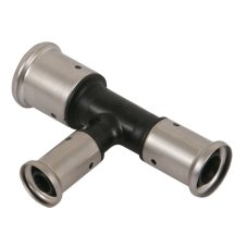 Тройник HENCO переходный уменьшенный с двух сторон, ПВДФ пресс, 50x26x40