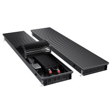 Конвектор внутрипольный Royal Thermo ATRIUM TURBO-80/300/2200-DG-U-BL