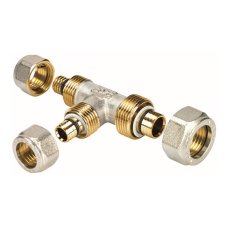 Тройник HENCO равнопроходный обжим, 16x16x16