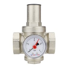 Редуктор давления VARMEGA 1 1/4", PN25, поршневой, с присоединением к манометру, VM12704