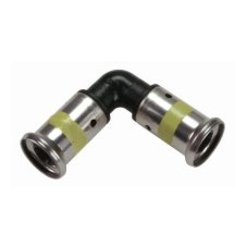 Угольник HENCO 90гр, ПВДФ пресс (газ), 16x16