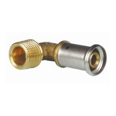 Угольник HENCO 90гр НР латунь пресс, 20x1/2"