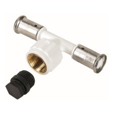 Тройник HENCO ВР ПВДФ пресс, 20x1/2"x20