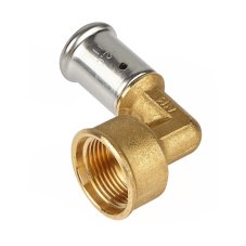 Угольник HENCO 90гр ВР для VBS коллекторов, латунь пресс, 20x3/4"