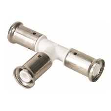 Тройник равнопроходной HENCO ПВДФ пресс, 16x16x16 белый