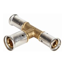 Тройник HENCO переходный увеличенный в центре, латунь пресс, 20x26x20