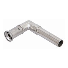 Адаптер HENCO угловой, латунь пресс - медная трубка 227 мм для обжимных фитингов, 16x15Cu