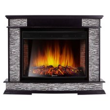 Каминокомплект: Очаг Electrolux EFP/P-3020LS с порталом Scala 30 сланец скалистый серый, шпон венге