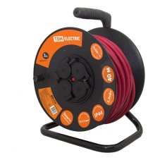 Удлинитель силовой TDM ELECTRIC УКз16-004 (пласт. катушка, 4 места, 40м, 3х1,5)