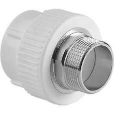 Муфта TEBO бел. PP-R комбинированная 110х4" НР под ключ (1/3), арт. 015020715