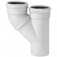 Тройник Ostendorf 100х100 параллельный SKРA бесшумная светло-серая PP-MD