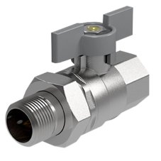 Кран шаровый Royal Thermo EXPERT 3/4", НГ, бабочка